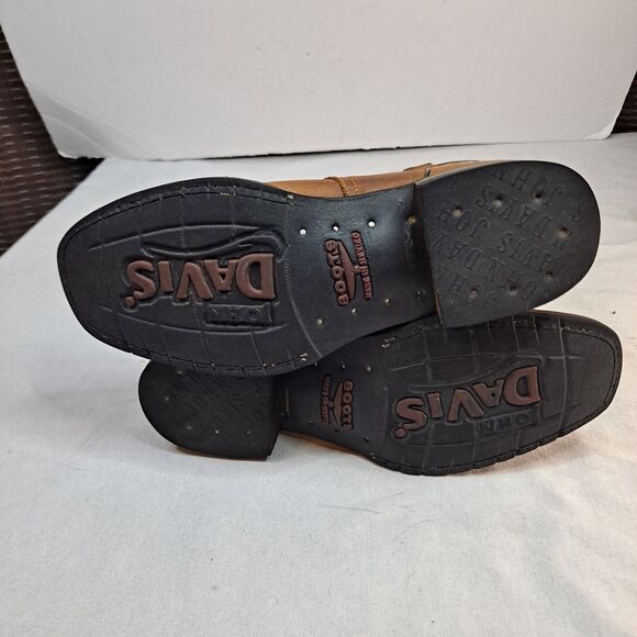 John Davis Western Boots Size 26 (Women's US 9 Men's US 7) Brown Leather Cowgirl - Picture 7 of 13